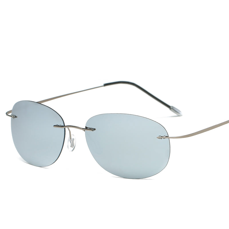 Sunglasses Rimless Pure Titanium Light Sunglasses