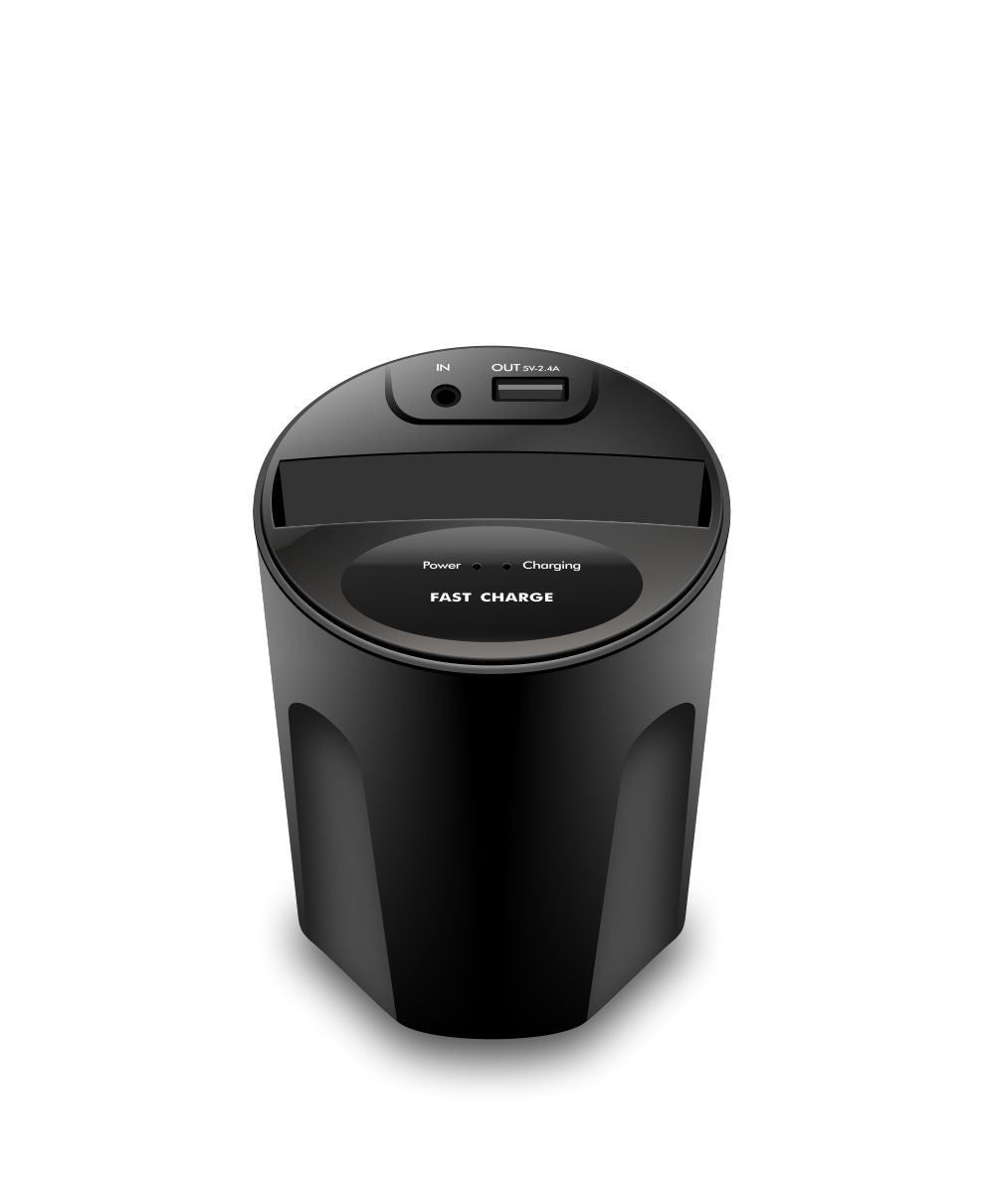 Two-In-One Wireless Charger For Car Cup