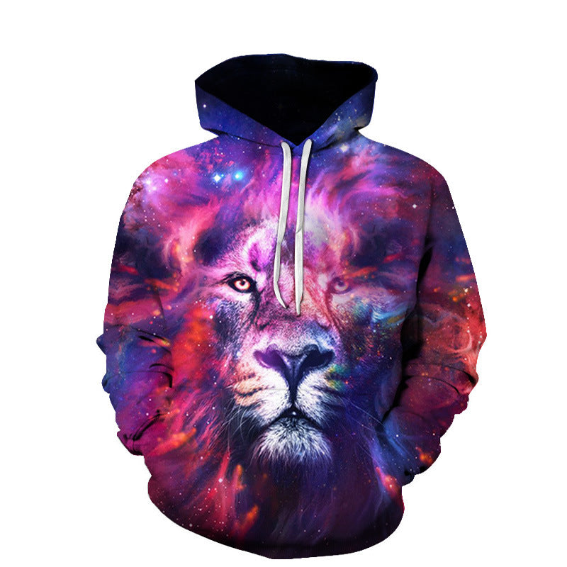 Digital Print Hoodie Long Sleeve Couple Sweatshirt
