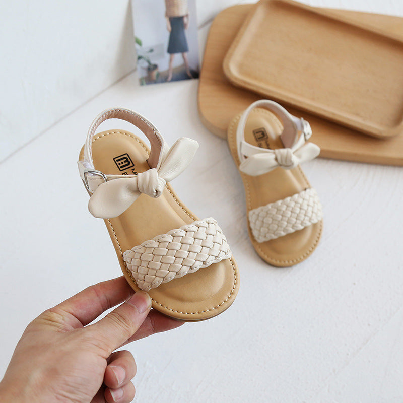 Korean Style Sweet Bowknot Girls' Sandals
