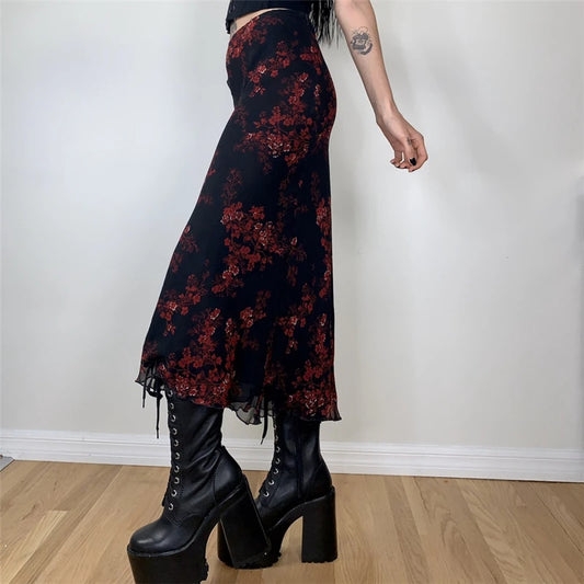 Commuter Printed Sheath Skirt For Women