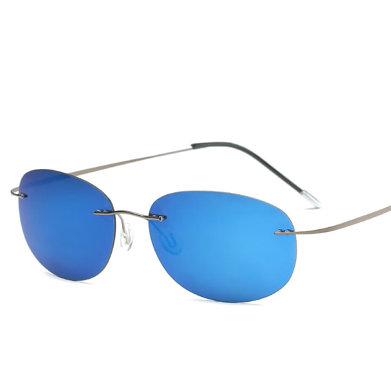 Sunglasses Rimless Pure Titanium Light Sunglasses