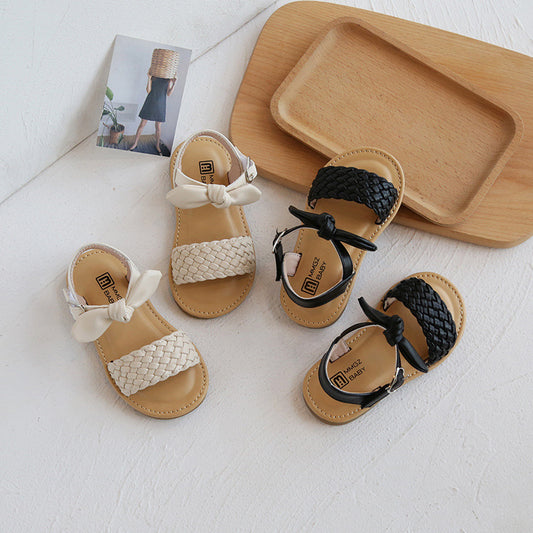 Korean Style Sweet Bowknot Girls' Sandals