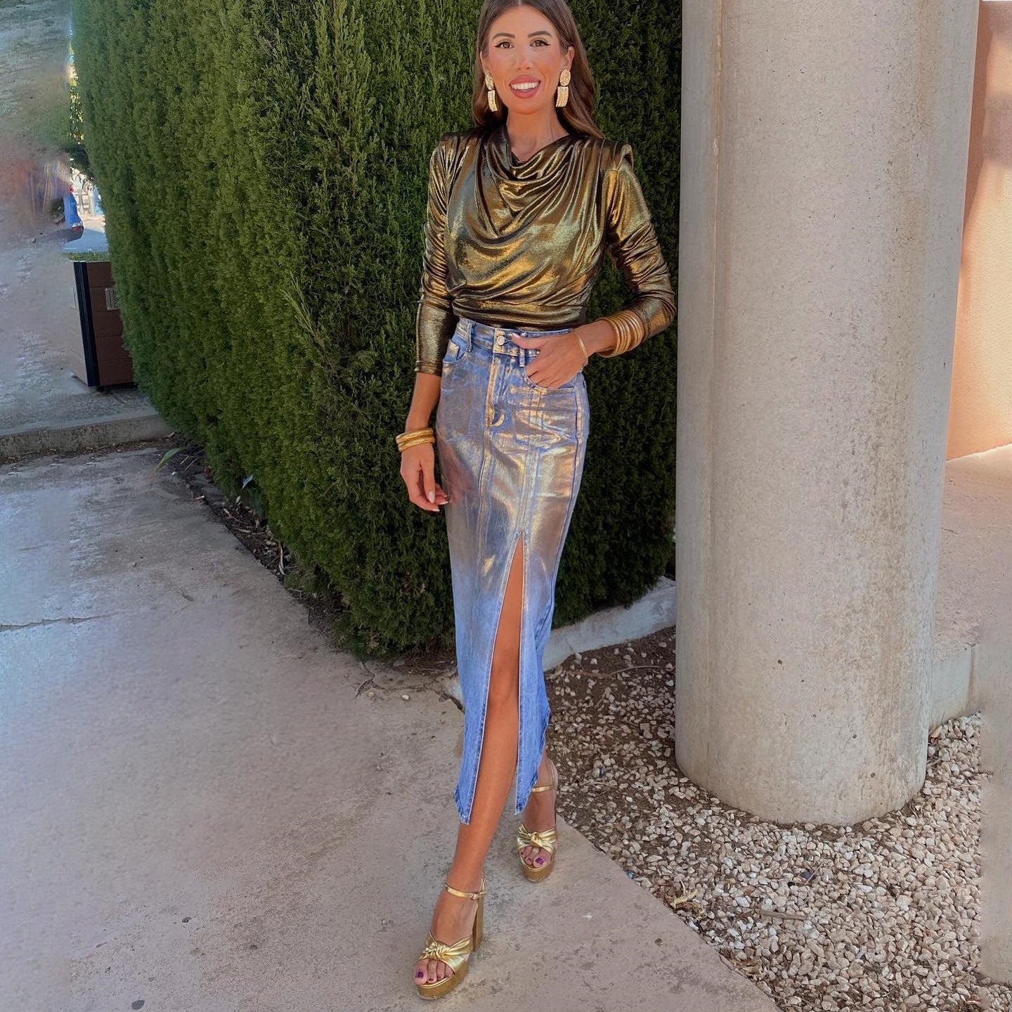 European And American Style Mid-length Slimming Sheath Skirt