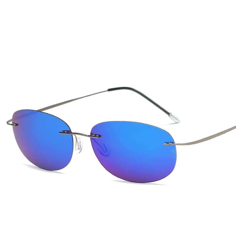 Sunglasses Rimless Pure Titanium Light Sunglasses