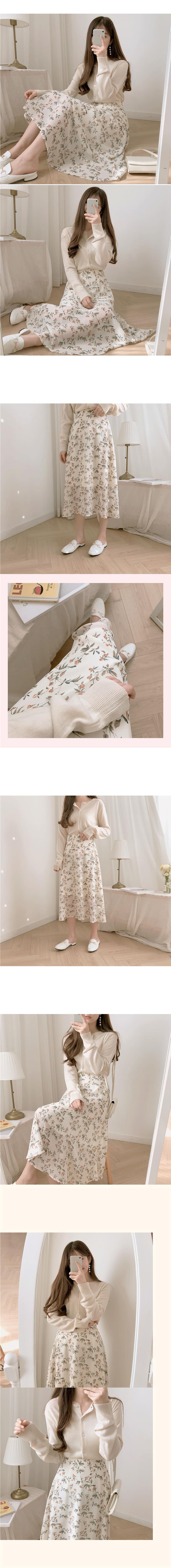 Women's Summer Mid-length High Waist Drooping Chiffon Dress