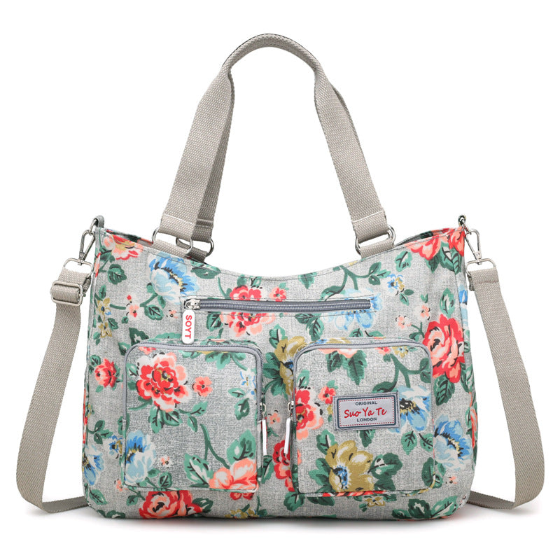 Large-capacity Printed One-shoulder Women's Canvas Bag