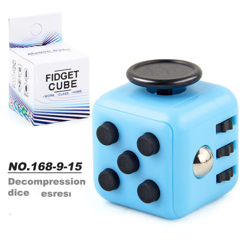 Toy Decompression Cube Vent Decompression Dice Press 6-sided Finger Cube