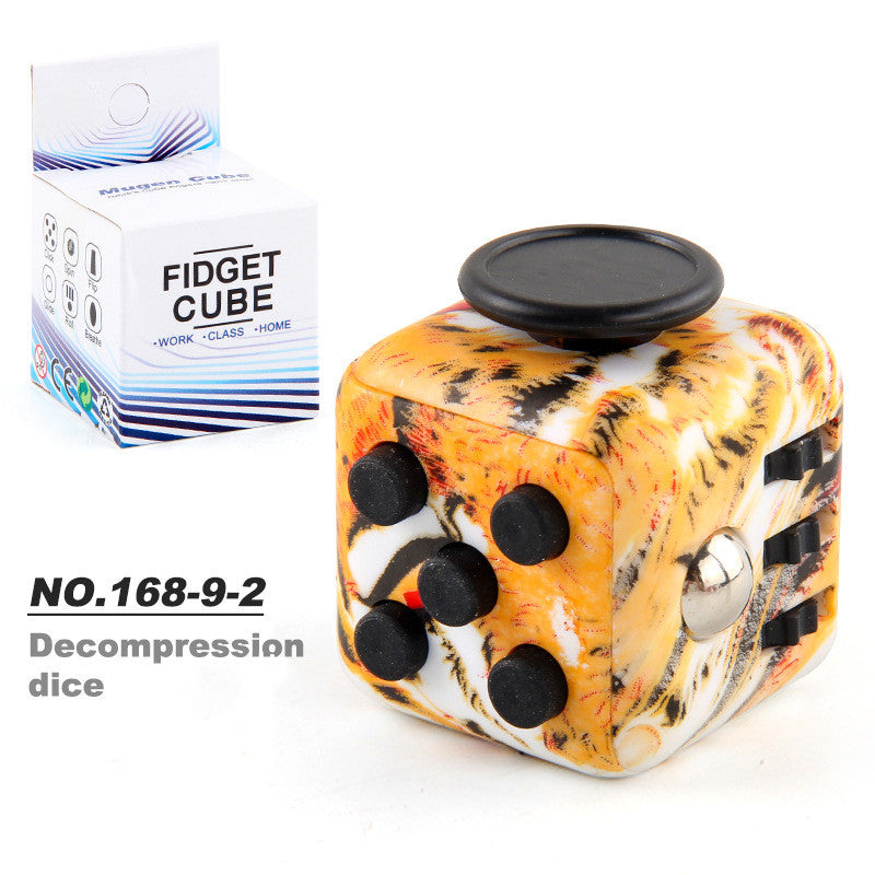 Toy Decompression Cube Vent Decompression Dice Press 6-sided Finger Cube