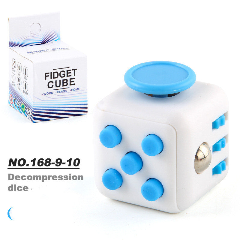 Toy Decompression Cube Vent Decompression Dice Press 6-sided Finger Cube