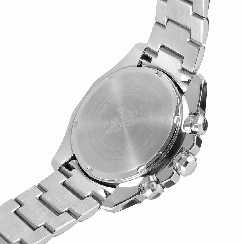 silver Waterproof mechanical watch for men