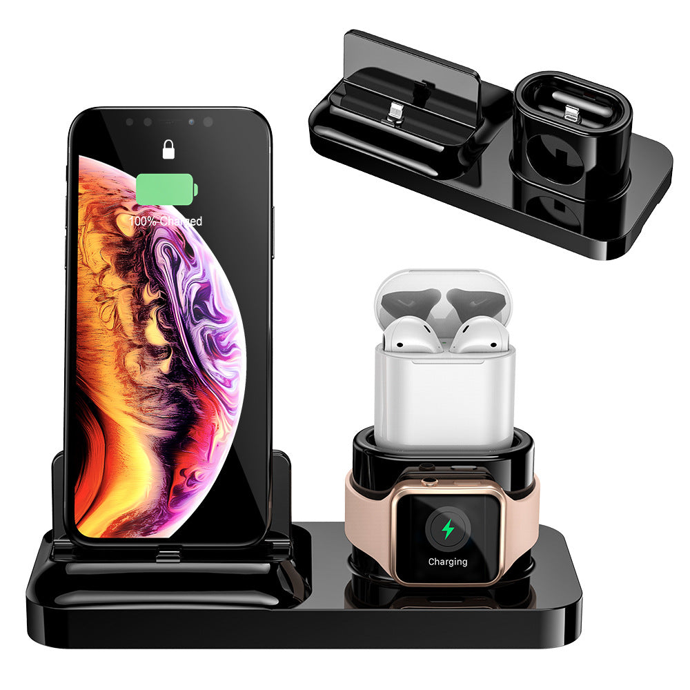 Magnetic wireless charging base bracket