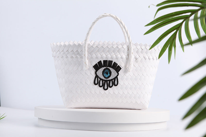 Letter Hand Knitted Bag