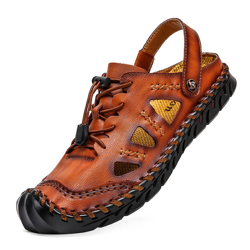 Men's leather casual sandals