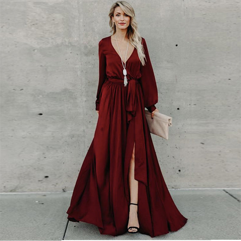 Long skirt with sleeves