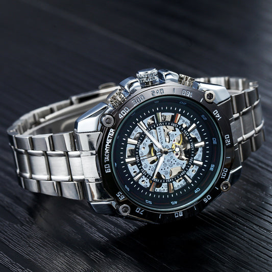 Winner winner hollow automatic mechanical watch for men
