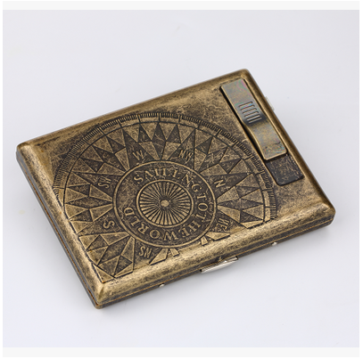 Vintage cigarette case lighter USB electronic coil rechargeable antique lighter
