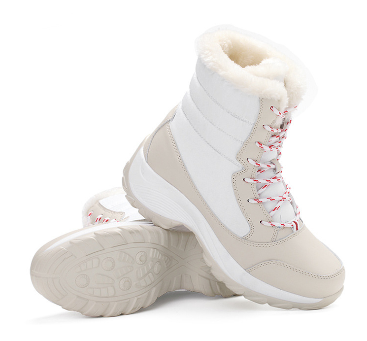 Women Snow Boots Female High To Help Waterproof Ladies Cotton Shoes Boots Plus Velvet Shoes