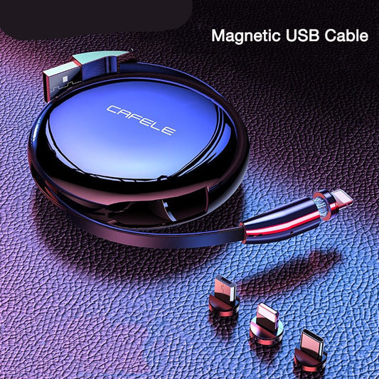 3 in 1 Magnetic USB Cable & Retractable Charging Cable