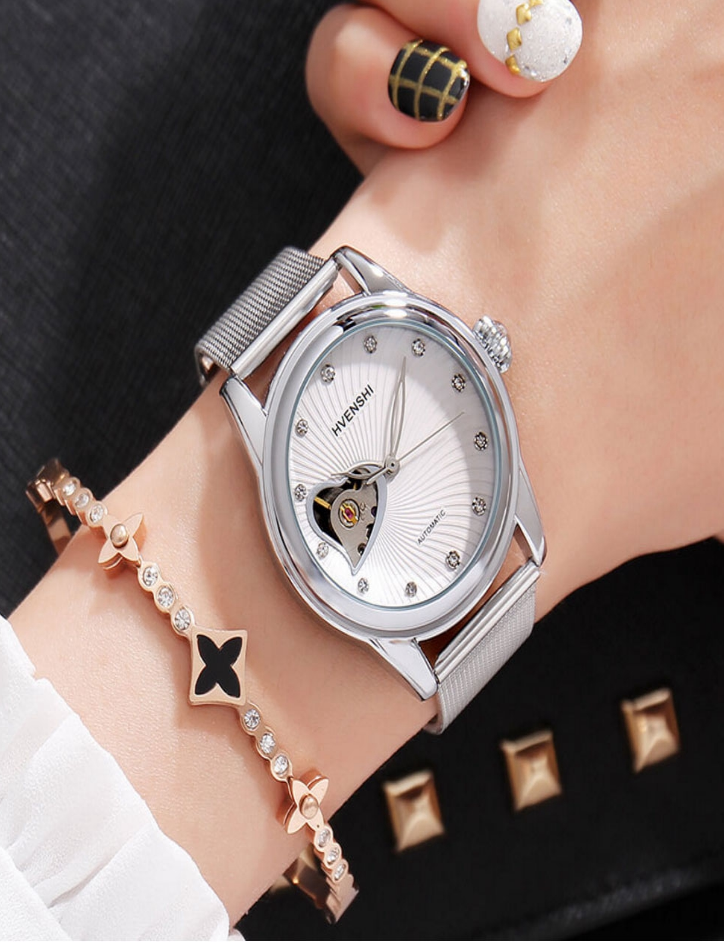 Full Automatic Business Waterproof Couple Watch For Women