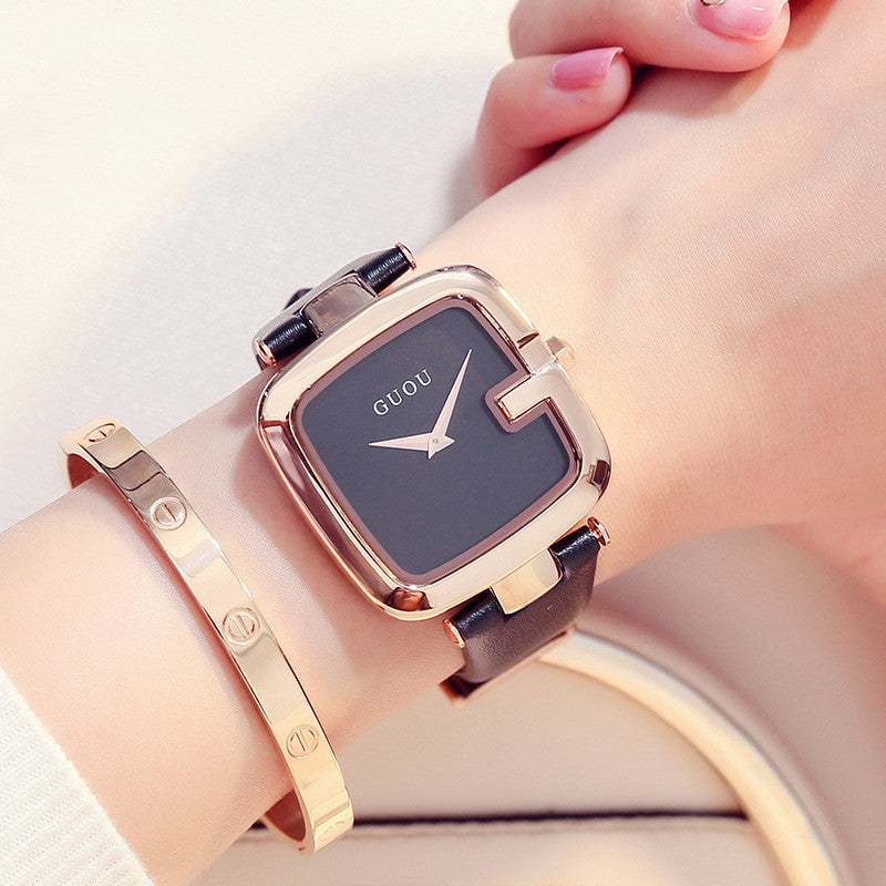 Square bracelet watch for women