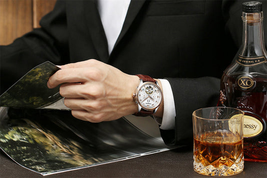 Swiss automatic hollow tourbillon mechanical watch men