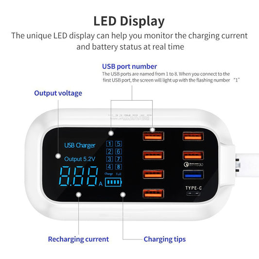 Quick Charge 3.0 / Ordinary Smart USB Charger Station