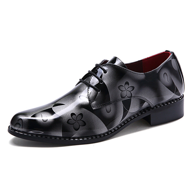 Business Formal Wear Wedding Men's Bright Leather Shoes