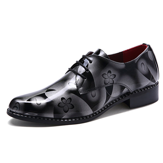 Business Formal Wear Wedding Men's Bright Leather Shoes
