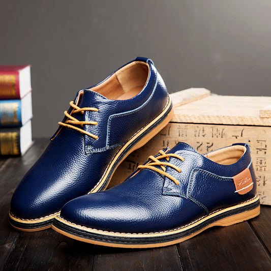 Rippled Leather Leu Oxfords shoes for men