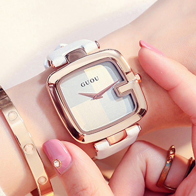 Square bracelet watch for women