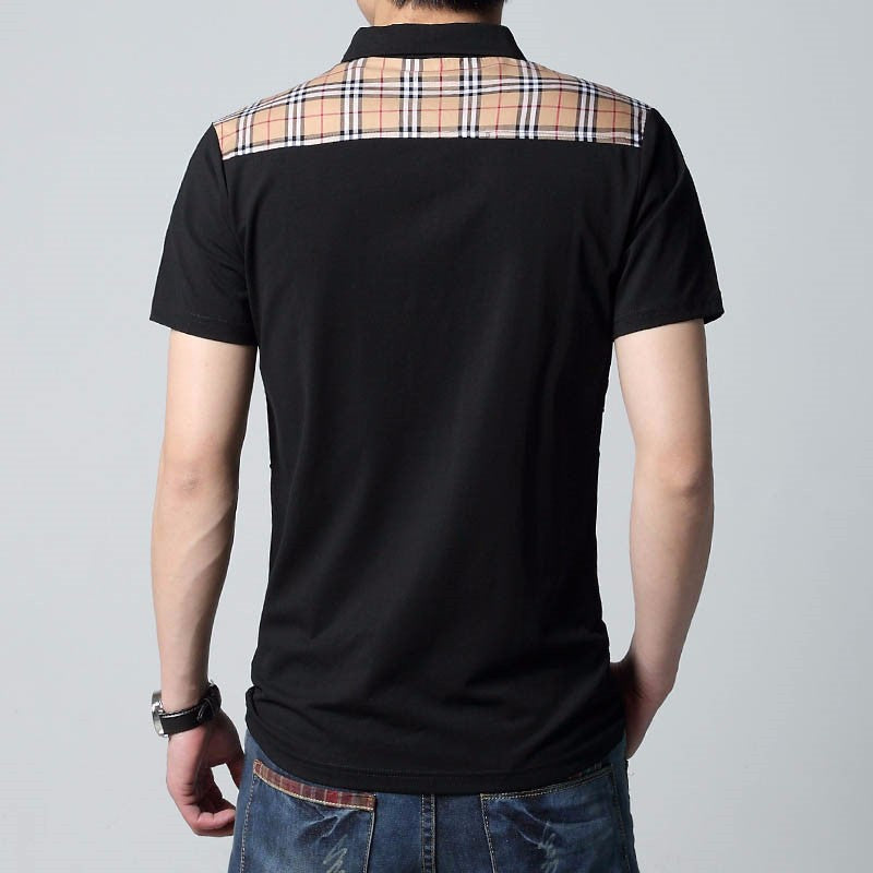 Mens T Shirts Fashion 2021 5XL Summer T Shirt Geometric Design Turn-down Collar Short Sleeve Cotton T-shirt Men Tee 5XL