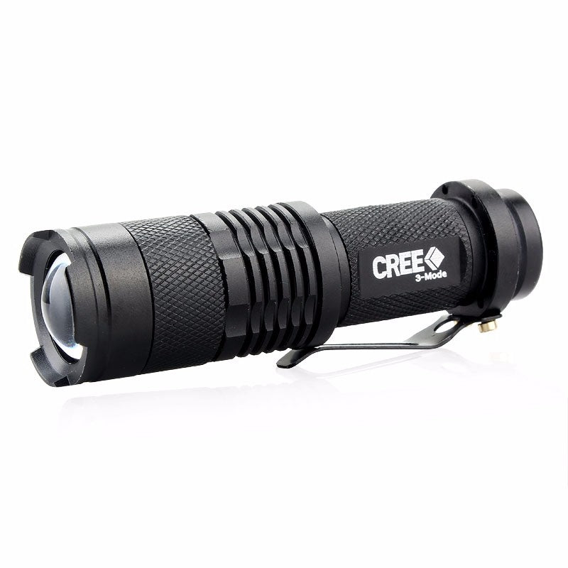 5 Colors Mini LED Flashlight CREE Q5 2000lm Waterproof LED Laterna 1 Modes Zoomable PortableTorch penlight AA 14500