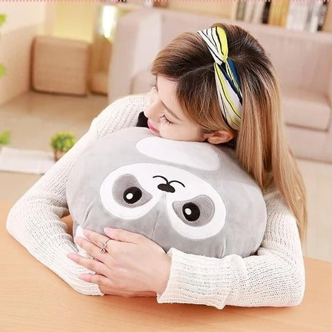 Round Animal Soft Stuffed Plush Pillow Cushion Toy
