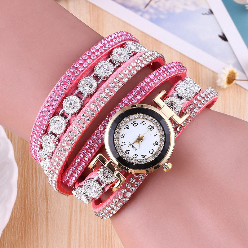 Circle bracelet watch for women