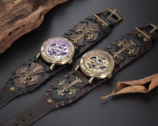 Leisure hollow mechanical watch