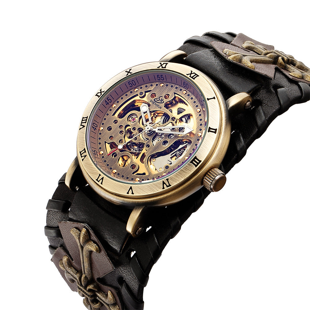 Leisure hollow mechanical watch