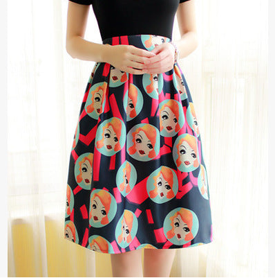 High waist was thin and long skirt for women