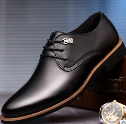 2021 Men Dress Shoes Simple Style Quality Men Oxford Shoes Lace-up Brand Formal Shoes Men Leather Wedding Shoes
