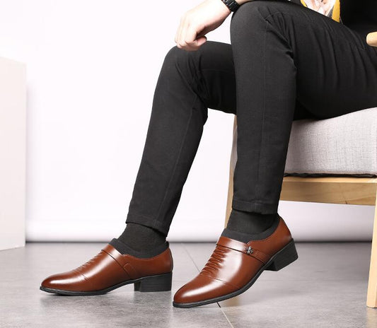 Fashion formal business men's leather shoes