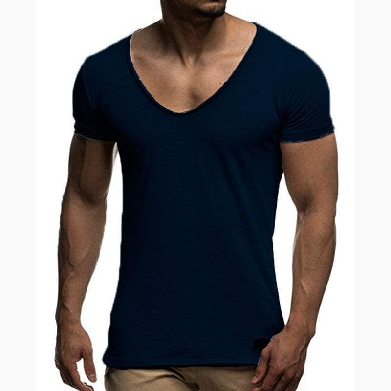 Men's summer leisure sports short-sleeved T-shirt