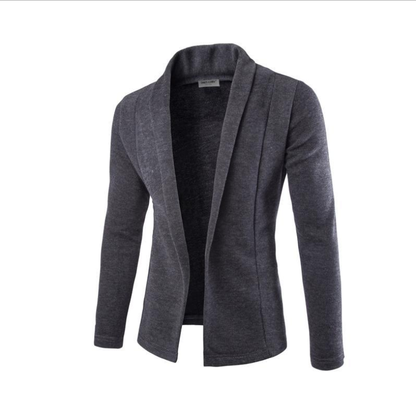 Foreign trade new foreign trade simple cardigan Slim sweater coat male V-neck sweater cardigan fashion casual Q830