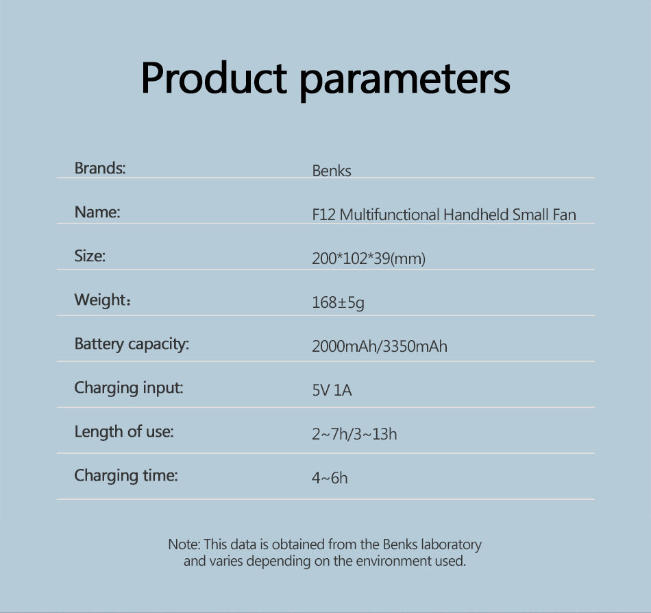 Mini Portable Fan