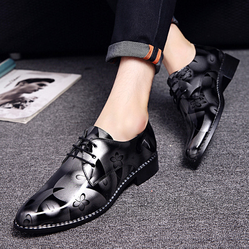 Business Formal Wear Wedding Men's Bright Leather Shoes