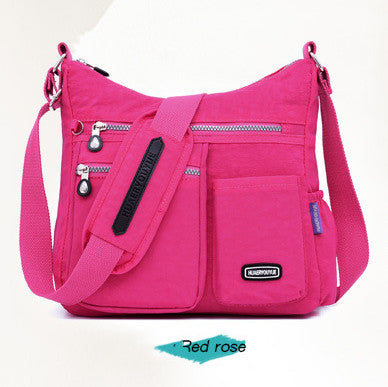 Women's Messenger Bag Cloth Bag Water Repellent Female Middle-Aged Fashionable Nylon Cloth