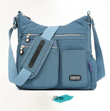 Women's Messenger Bag Cloth Bag Water Repellent Female Middle-Aged Fashionable Nylon Cloth