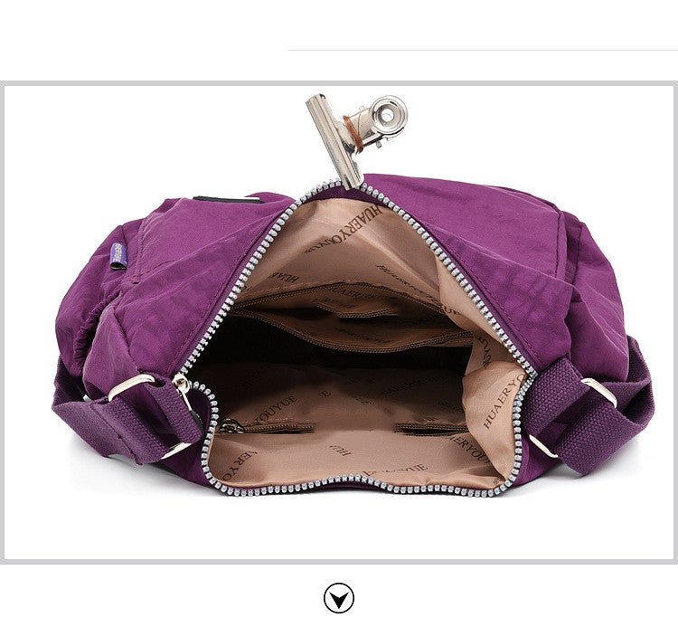 Women's Messenger Bag Cloth Bag Water Repellent Female Middle-Aged Fashionable Nylon Cloth