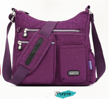 Women's Messenger Bag Cloth Bag Water Repellent Female Middle-Aged Fashionable Nylon Cloth