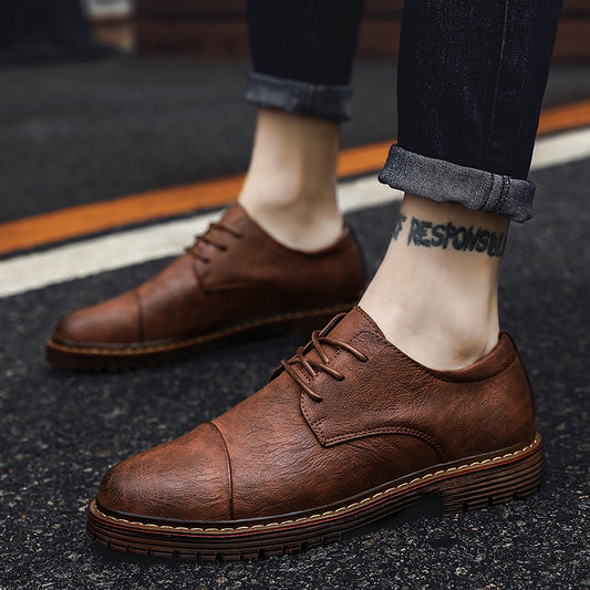 Men's Casual Leather Shoes Are Increased In Business Formal Wear