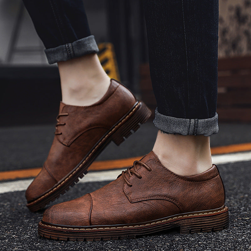 Men's Casual Leather Shoes Are Increased In Business Formal Wear